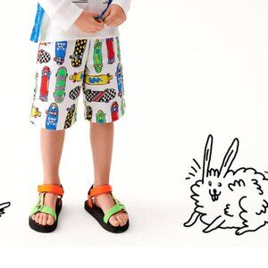 Stella McCartney Skateboards Shorts in Organic Cotton Fleece